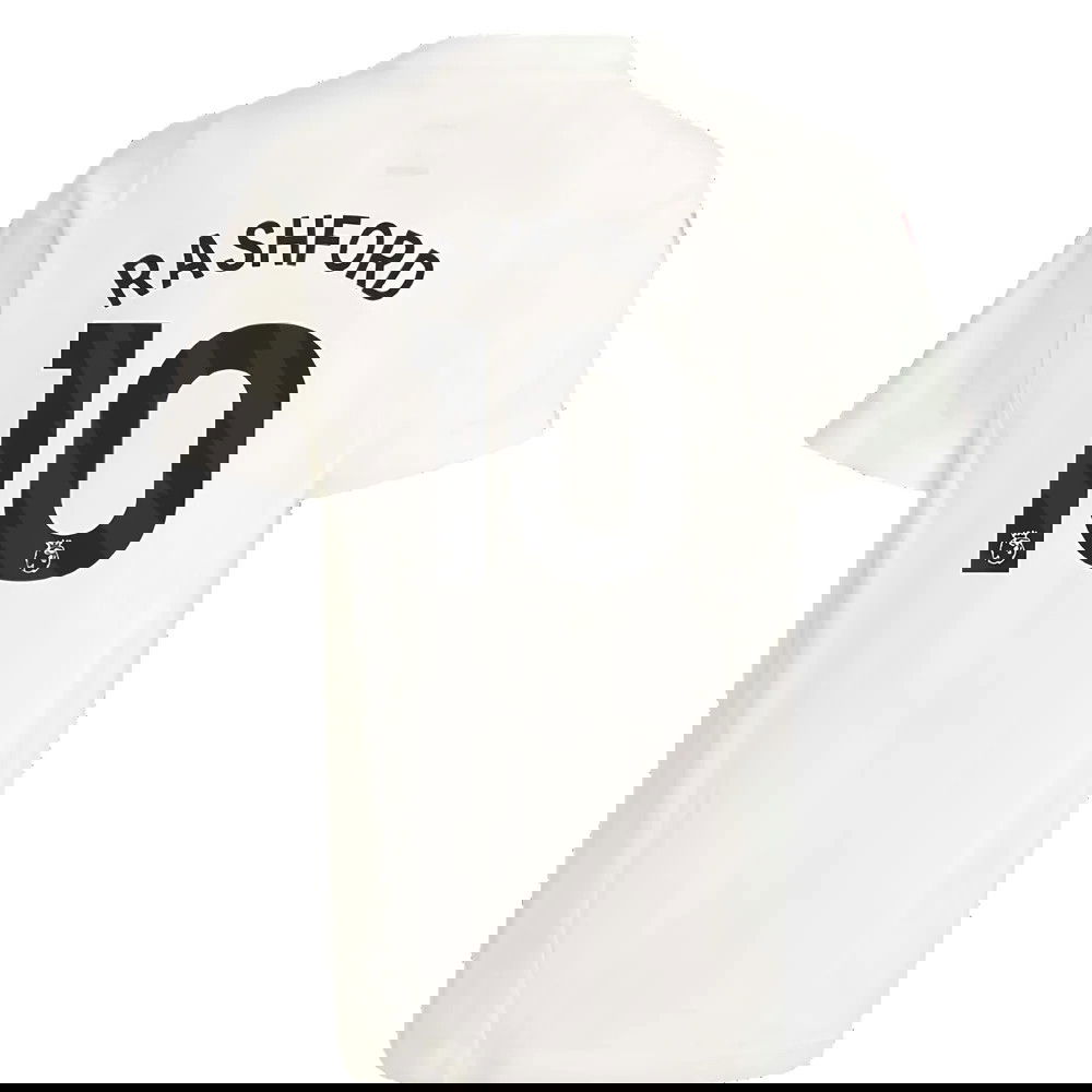 2023-2024 Man Utd Training Tee (White) - Kids (Rashford 10)