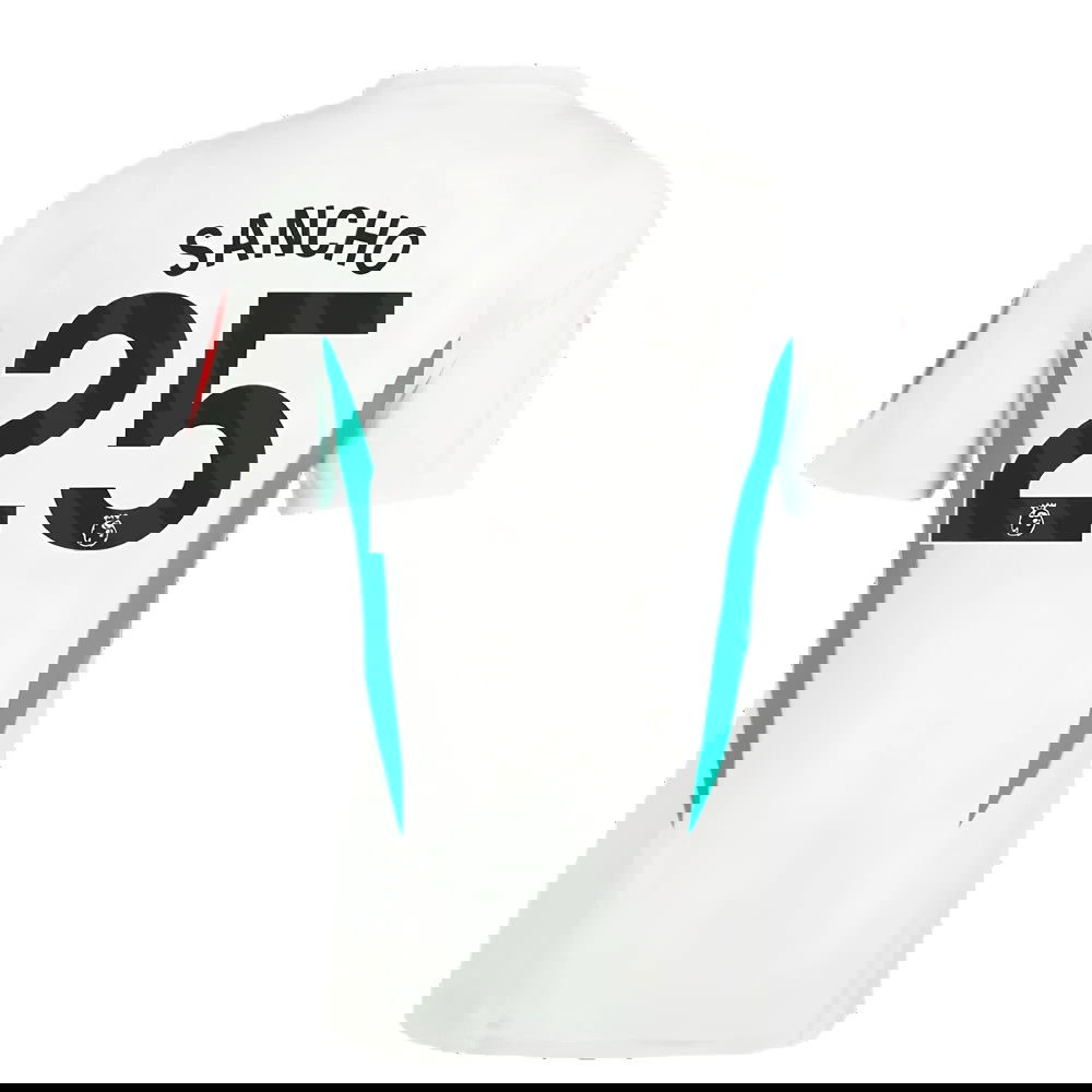 2023-2024 Man Utd Training Jersey (White) (Sancho 25)