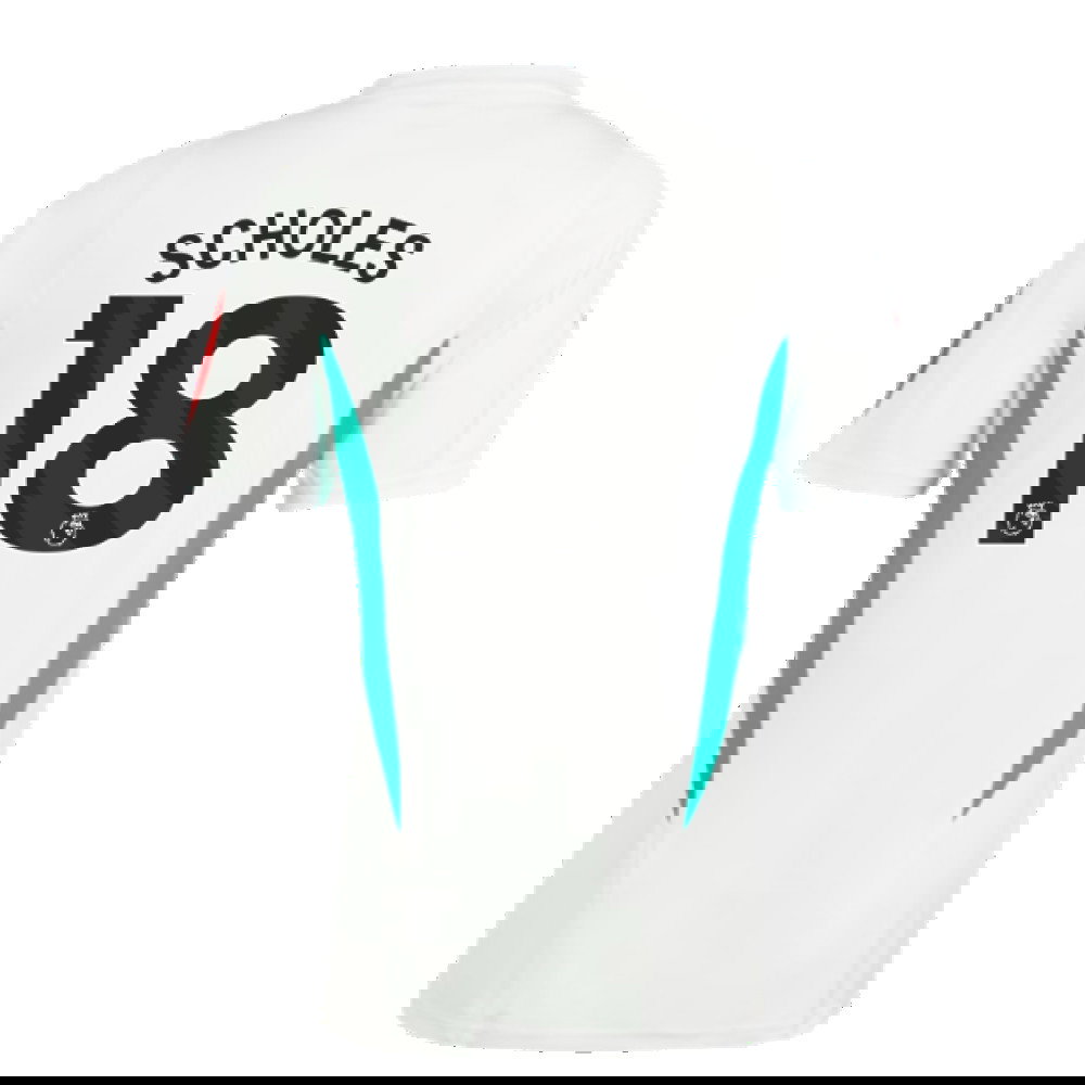 2023-2024 Man Utd Training Jersey (White) (Scholes 18)