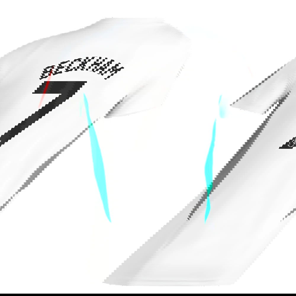 2023-2024 Man Utd Training Jersey (White) - Ladies (Beckham 7)