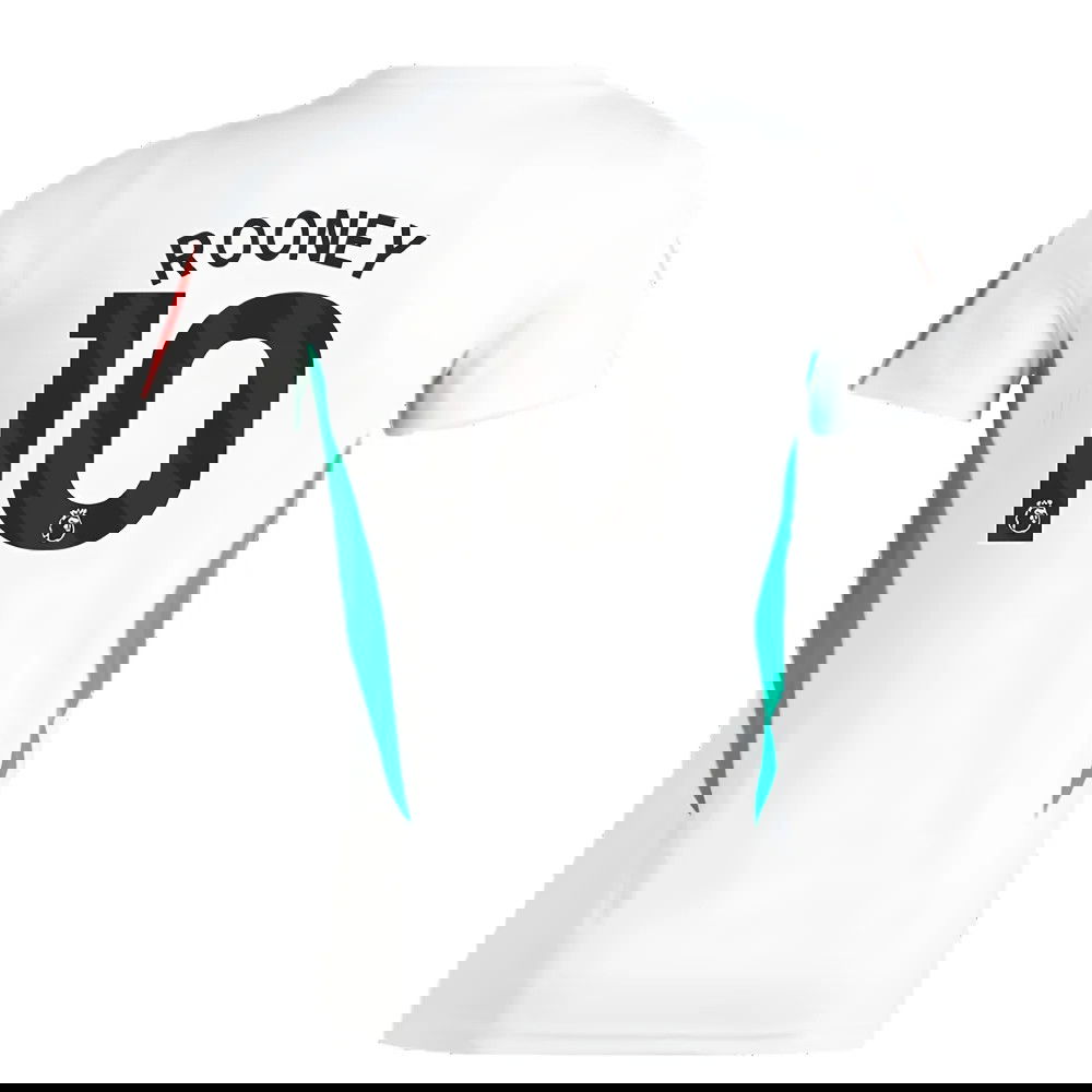 2023-2024 Man Utd Training Jersey (White) - Ladies (Rooney 10)