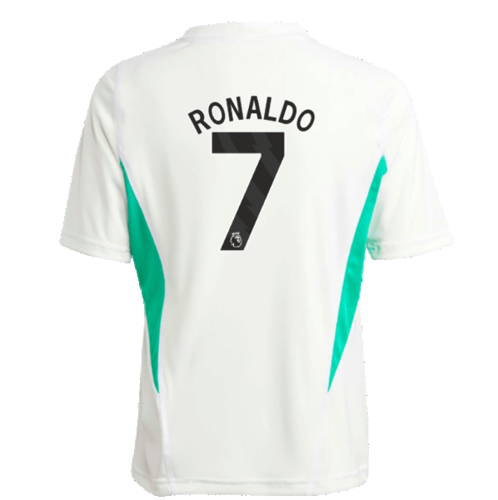 2023-2024 Man Utd Training Jersey (White) - Kids (Ronaldo 7)