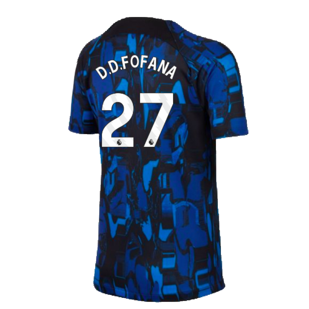 2023-2024 Chelsea Academy Pro Tee (Blue) - Kids (D.D.FOFANA 27)