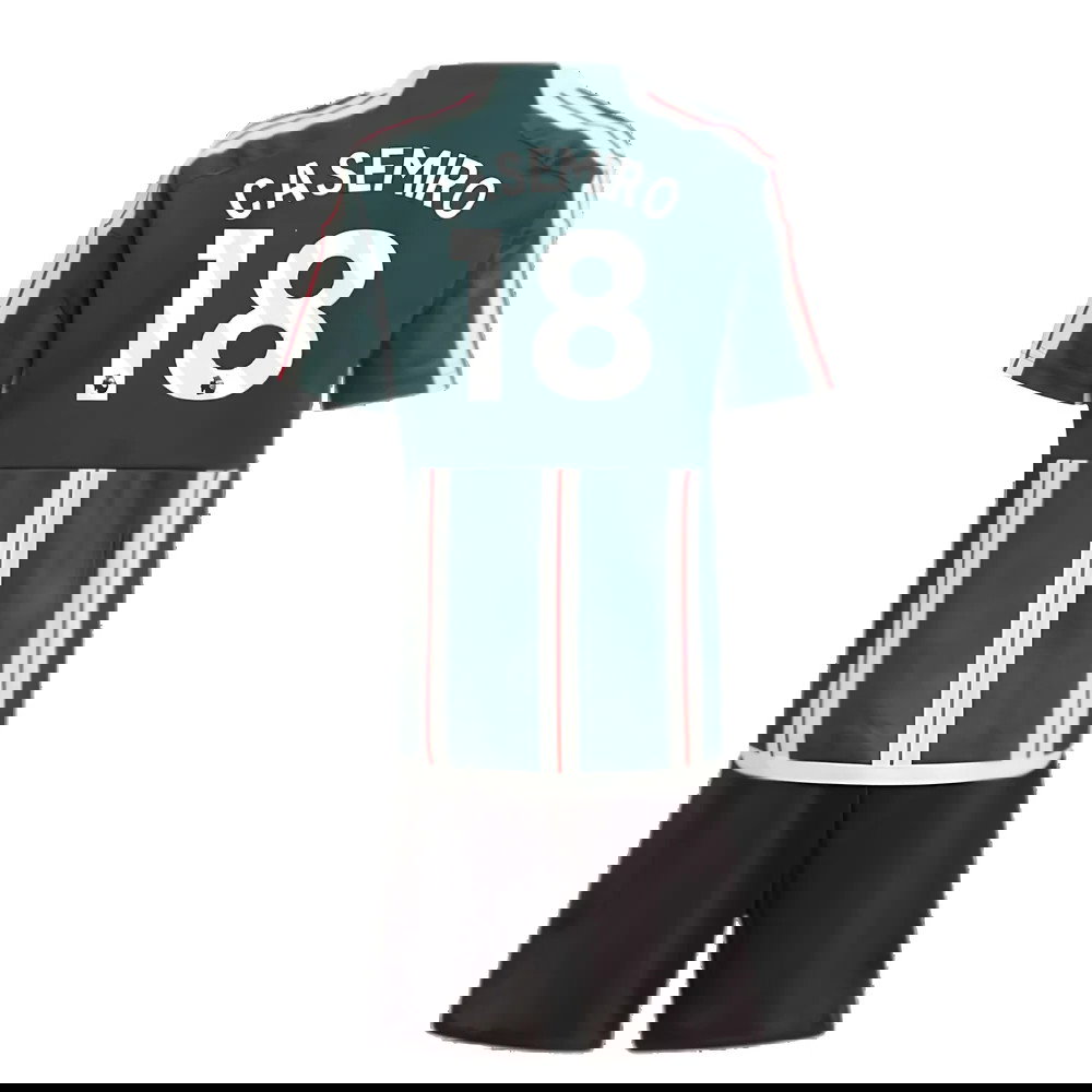 2023-2024 Man Utd Away Mini Kit (Casemiro 18)