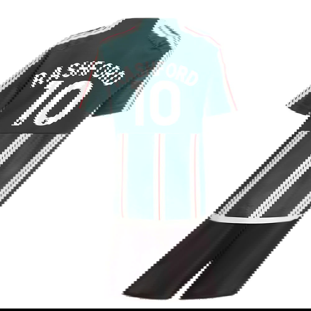 2023-2024 Man Utd Away Mini Kit (Rashford 10)