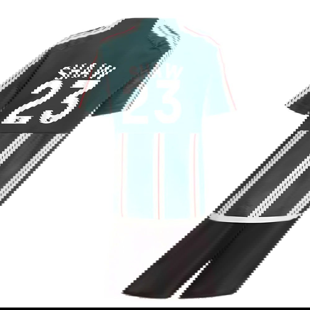 2023-2024 Man Utd Away Mini Kit (Shaw 23)