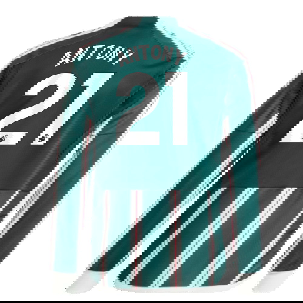 2023-2024 Man Utd Away Long Sleeve Shirt (Kids) (Antony 21)