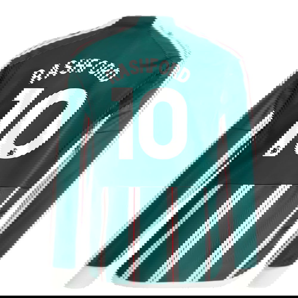 2023-2024 Man Utd Away Long Sleeve Shirt (Kids) (Rashford 10)