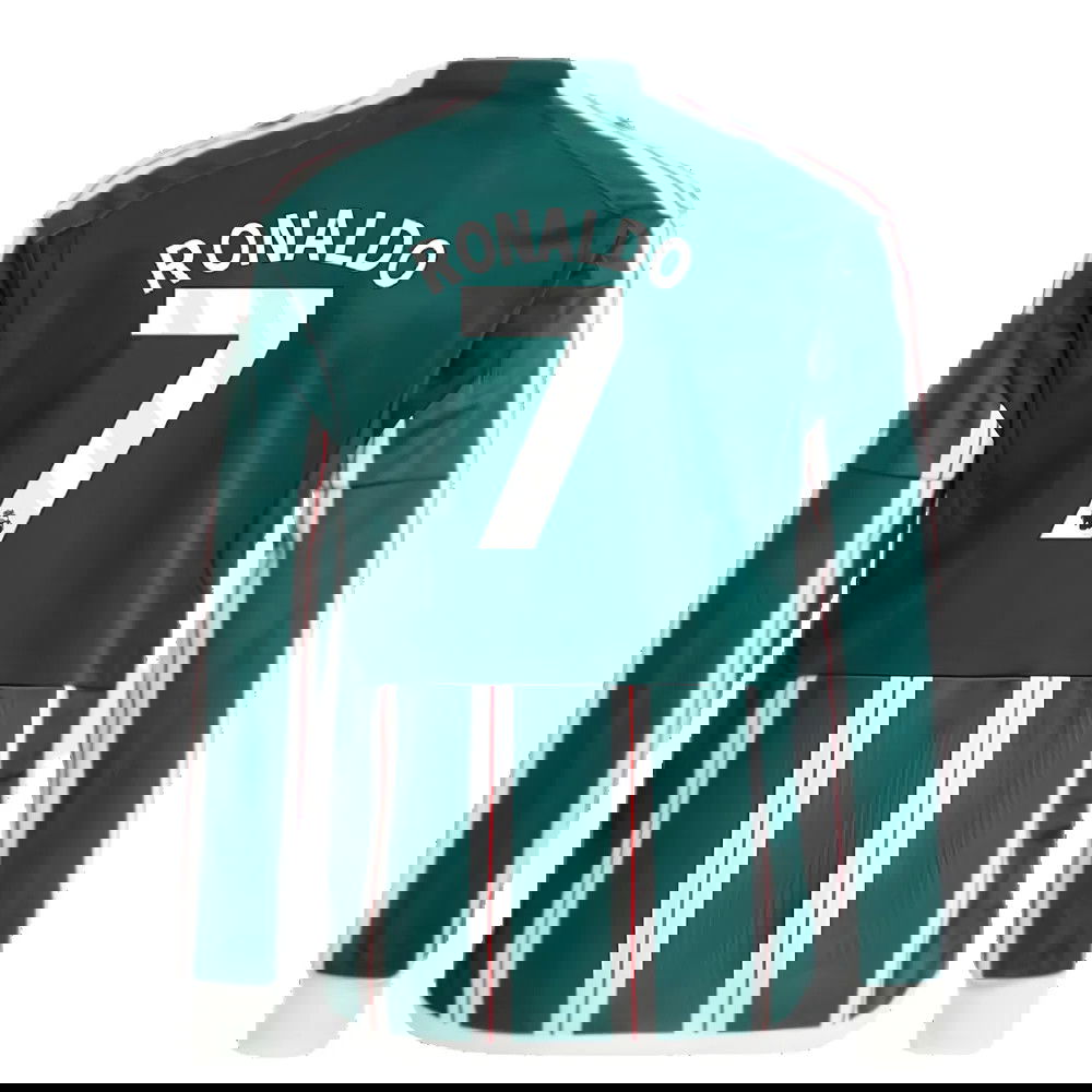 2023-2024 Man Utd Away Long Sleeve Shirt (Kids) (Ronaldo 7)