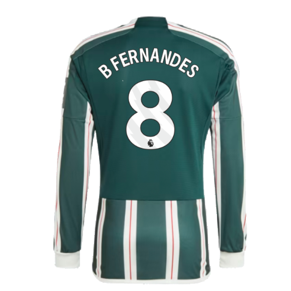 2023-2024 Man Utd Long Sleeve Away Shirt (B Fernandes 8)