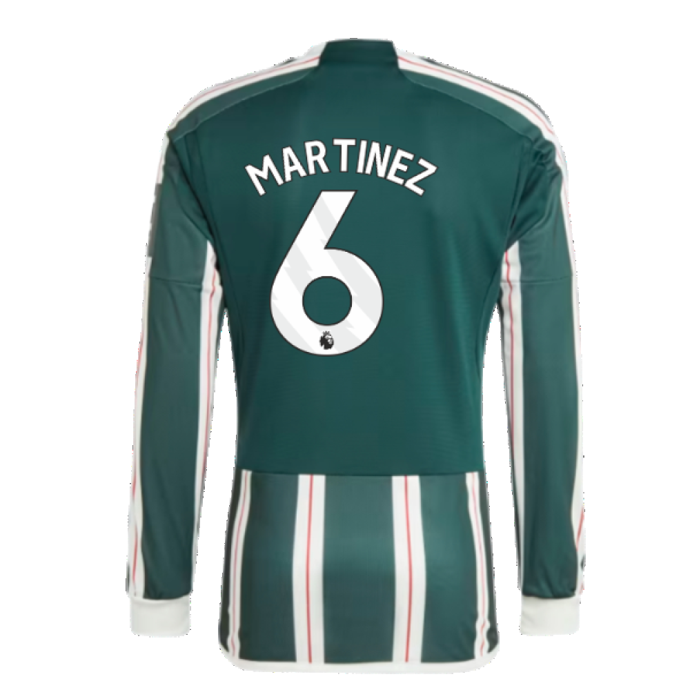 2023-2024 Man Utd Long Sleeve Away Shirt (Martinez 6)