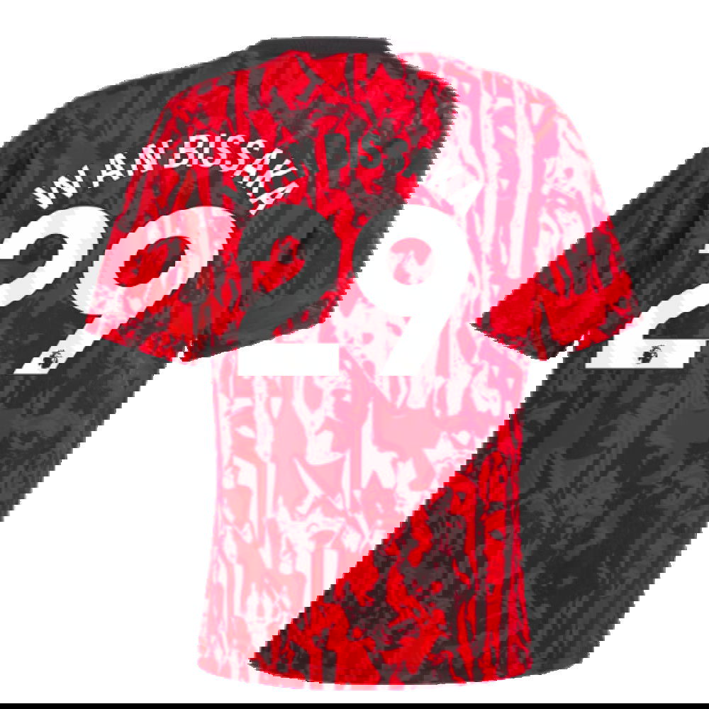 2023-2024 Man Utd Pre-Match Shirt (Red) - Kids (Wan Bissaka 29)