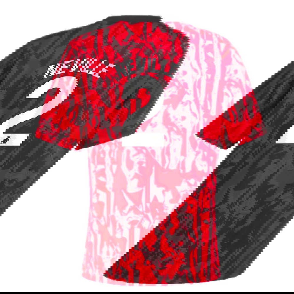 2023-2024 Man Utd Pre-Match Shirt (Red) - Kids (Neville 2)