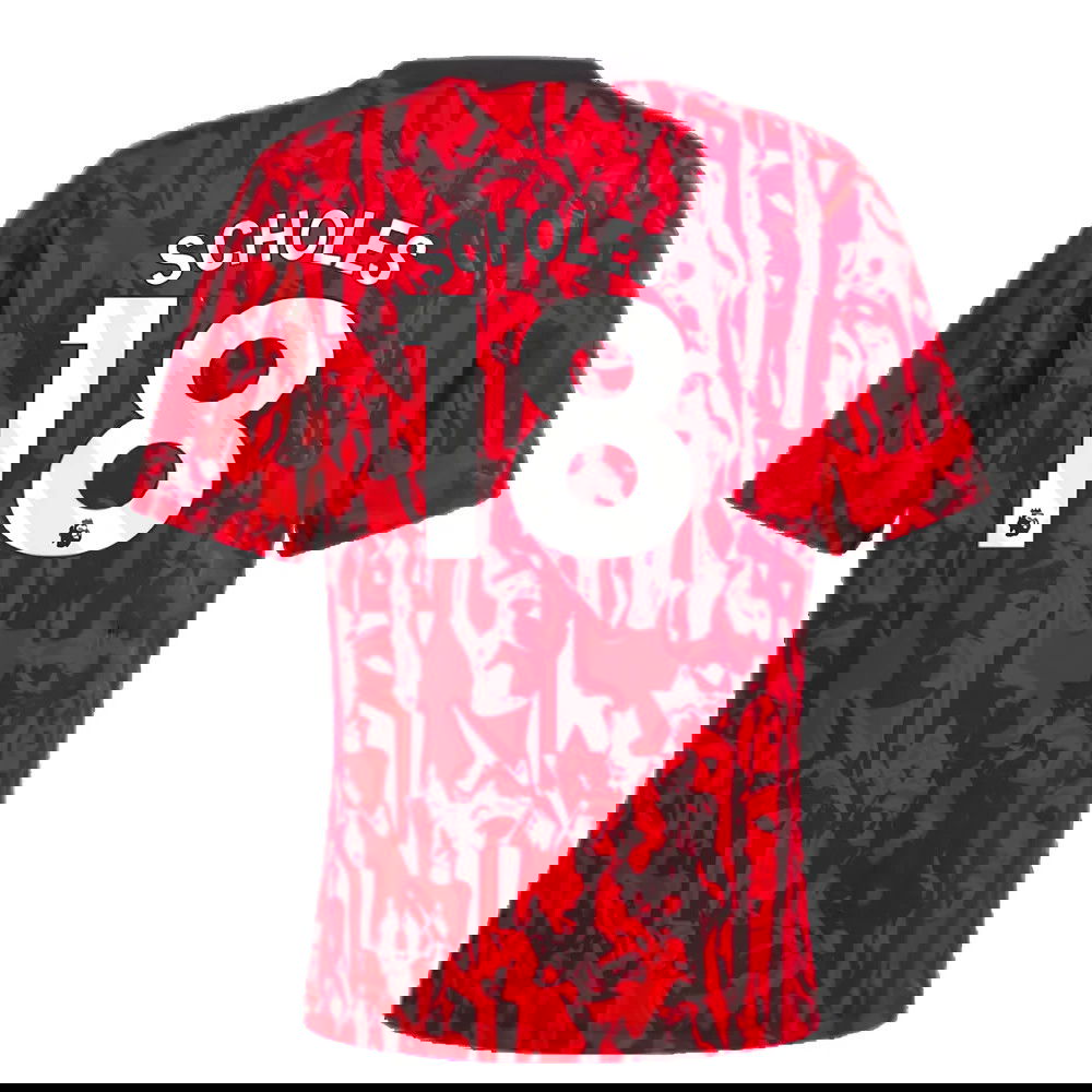 2023-2024 Man Utd Pre-Match Shirt (Red) - Kids (Scholes 18)