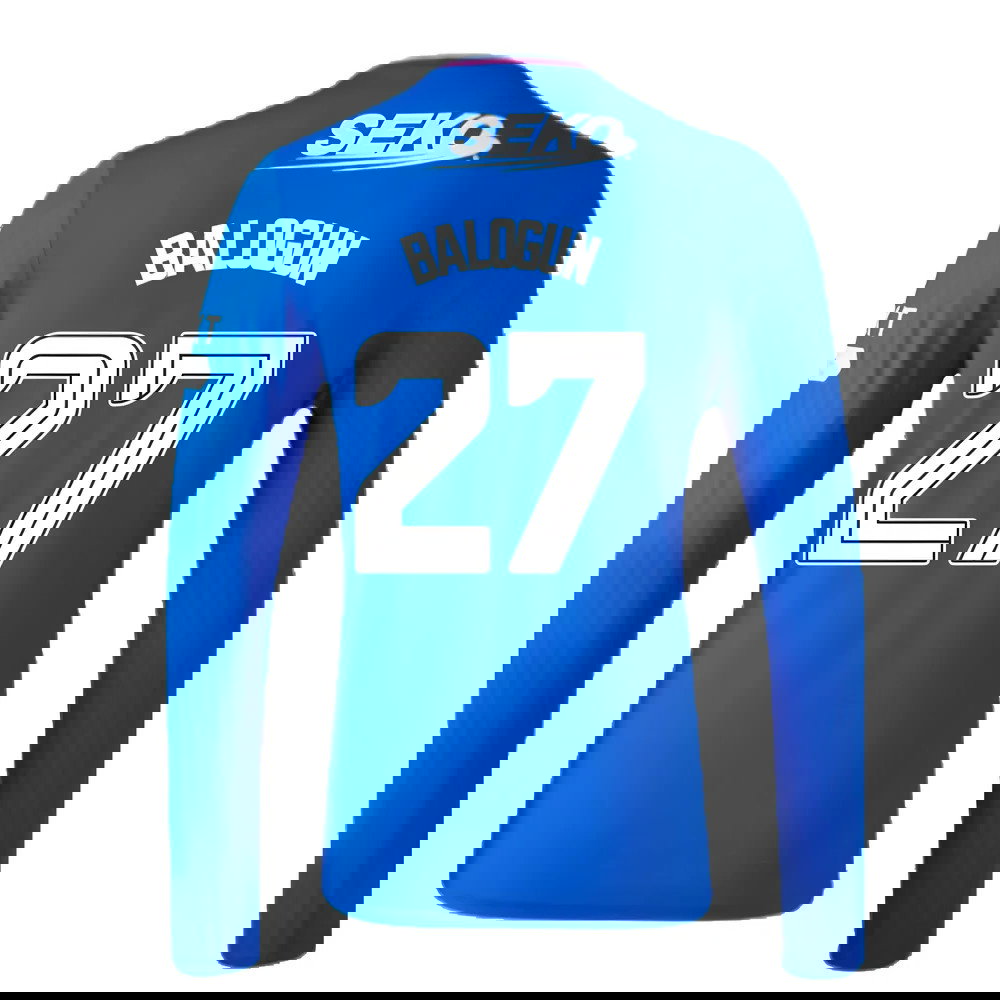 2023-2024 Rangers Long Sleeve Home Shirt (Balogun 27)