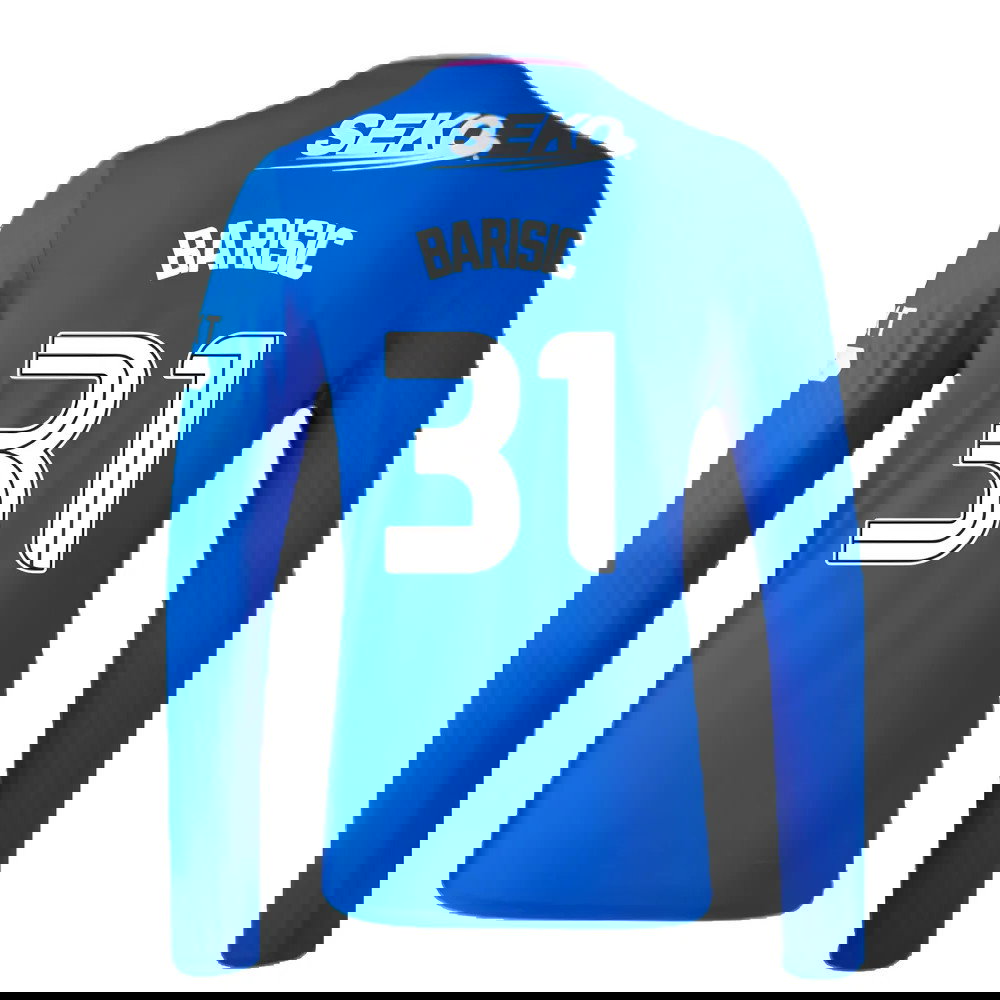 2023-2024 Rangers Long Sleeve Home Shirt (Barisic 31)