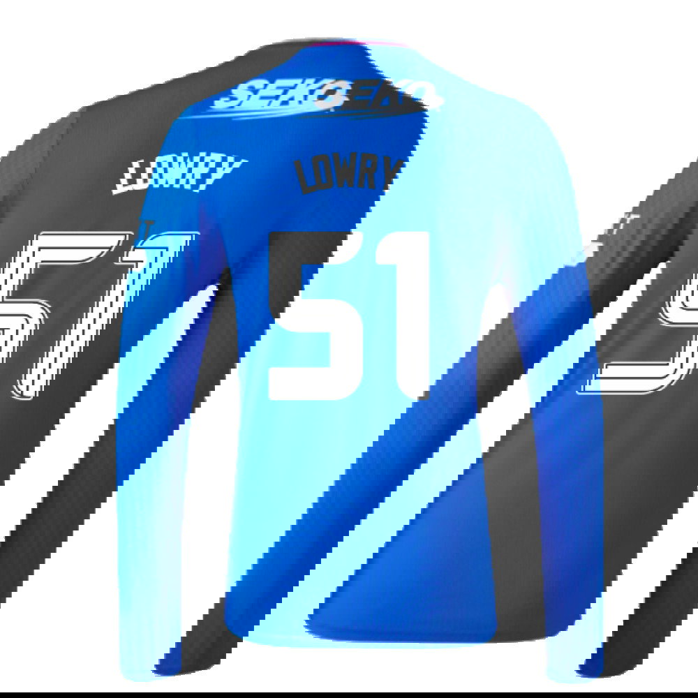 2023-2024 Rangers Long Sleeve Home Shirt (Lowry 51)