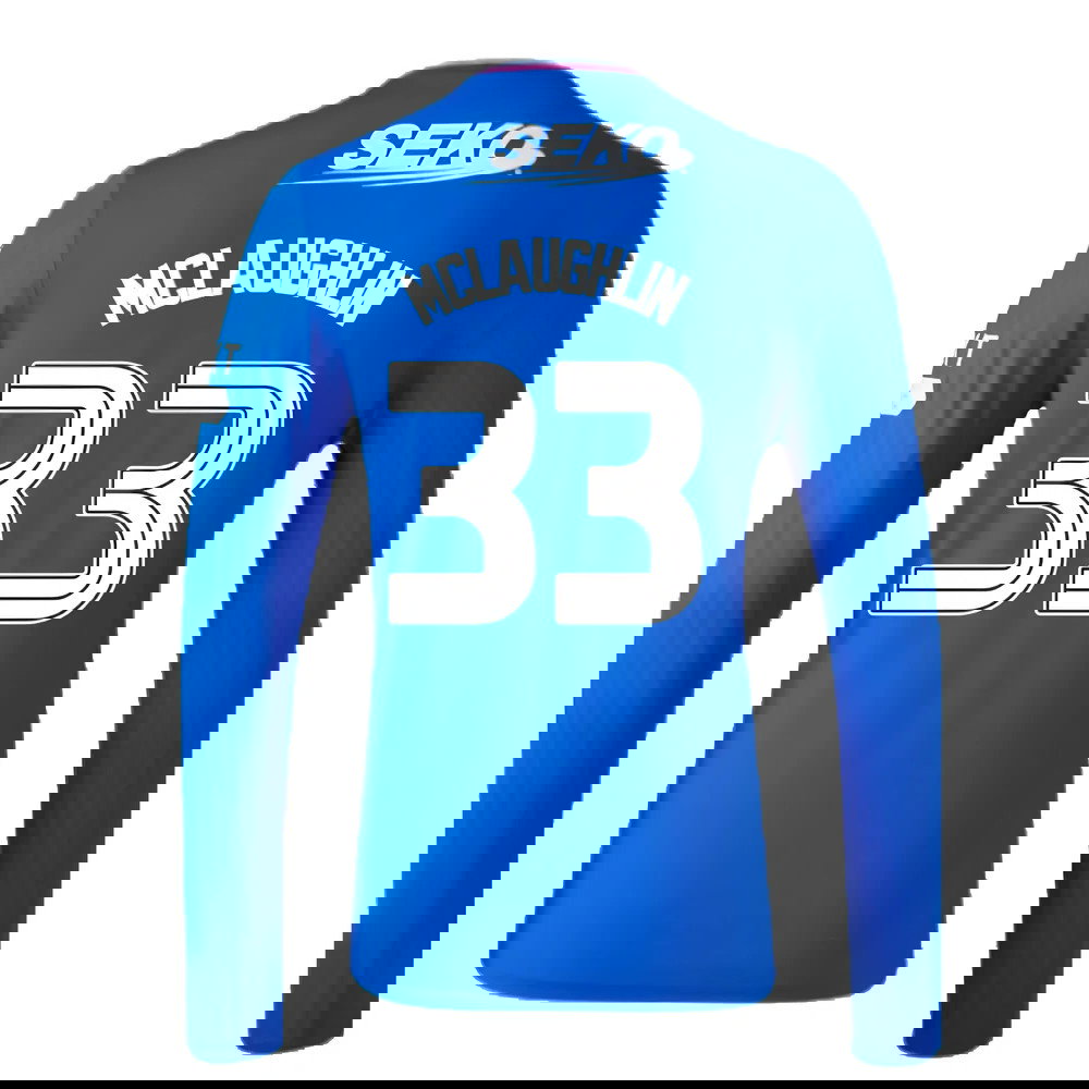 2023-2024 Rangers Long Sleeve Home Shirt (McLaughlin 33)