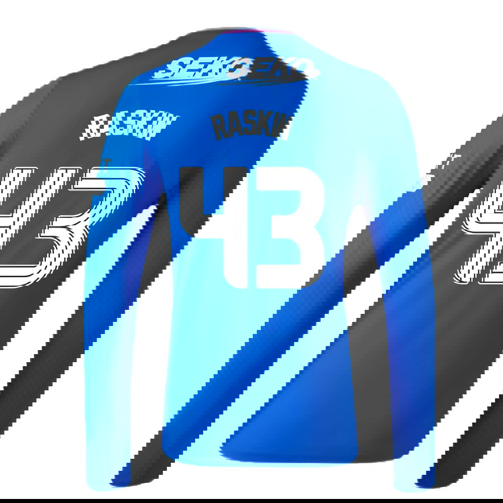 2023-2024 Rangers Long Sleeve Home Shirt (Raskin 43)