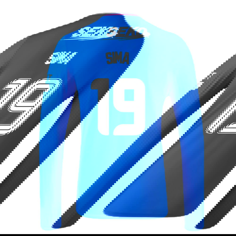 2023-2024 Rangers Long Sleeve Home Shirt (Sima 19)