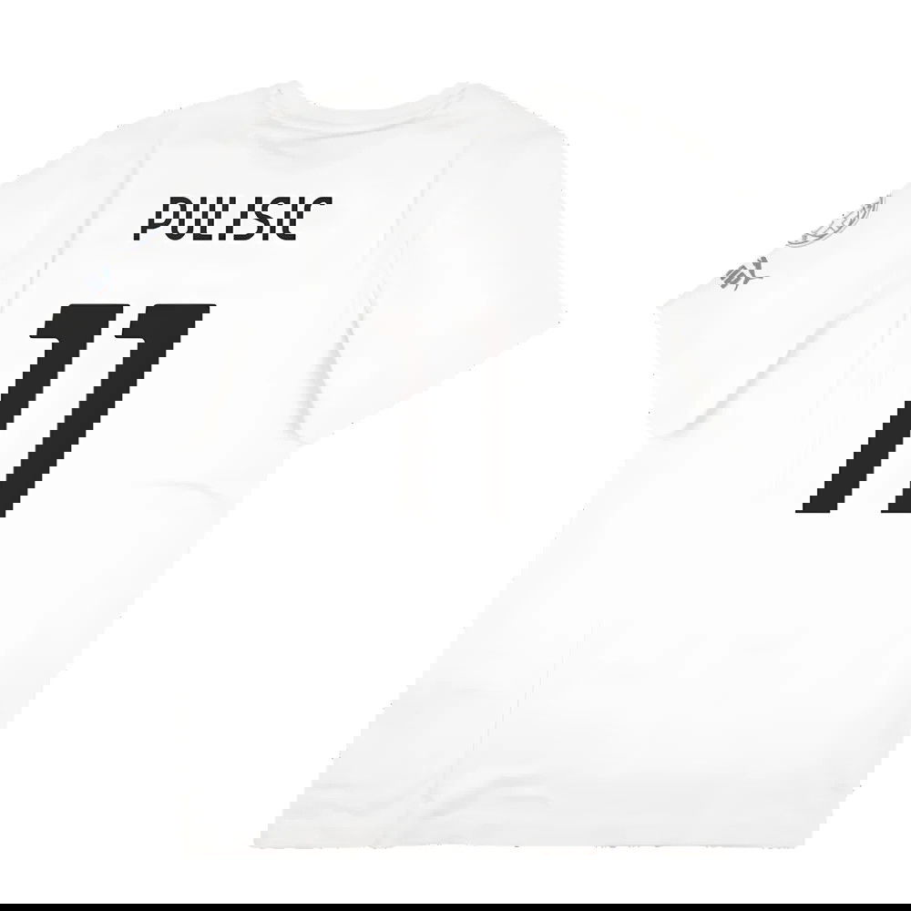 2023-2024 AC Milan FtblCore Graphic Tee (Grey) (Pulisic 11)