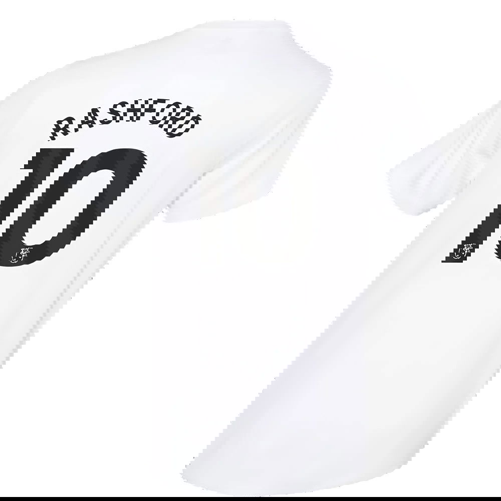 2023-2024 Man Utd Training Tee (White) (Rashford 10)