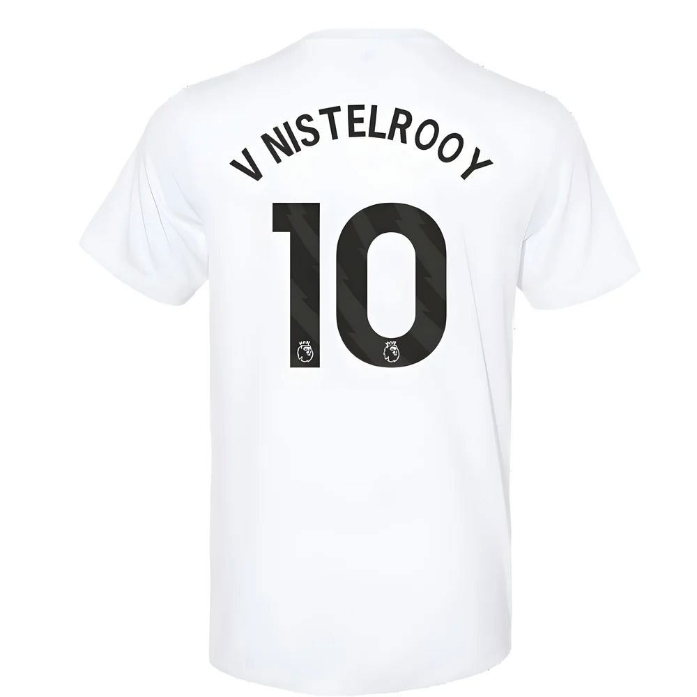 2023-2024 Man Utd Training Tee (White) (V Nistelrooy 10)