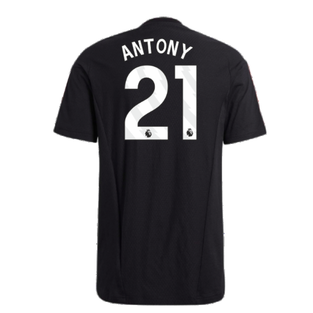 2023-2024 Man Utd Training Tee (Black) (Antony 21)