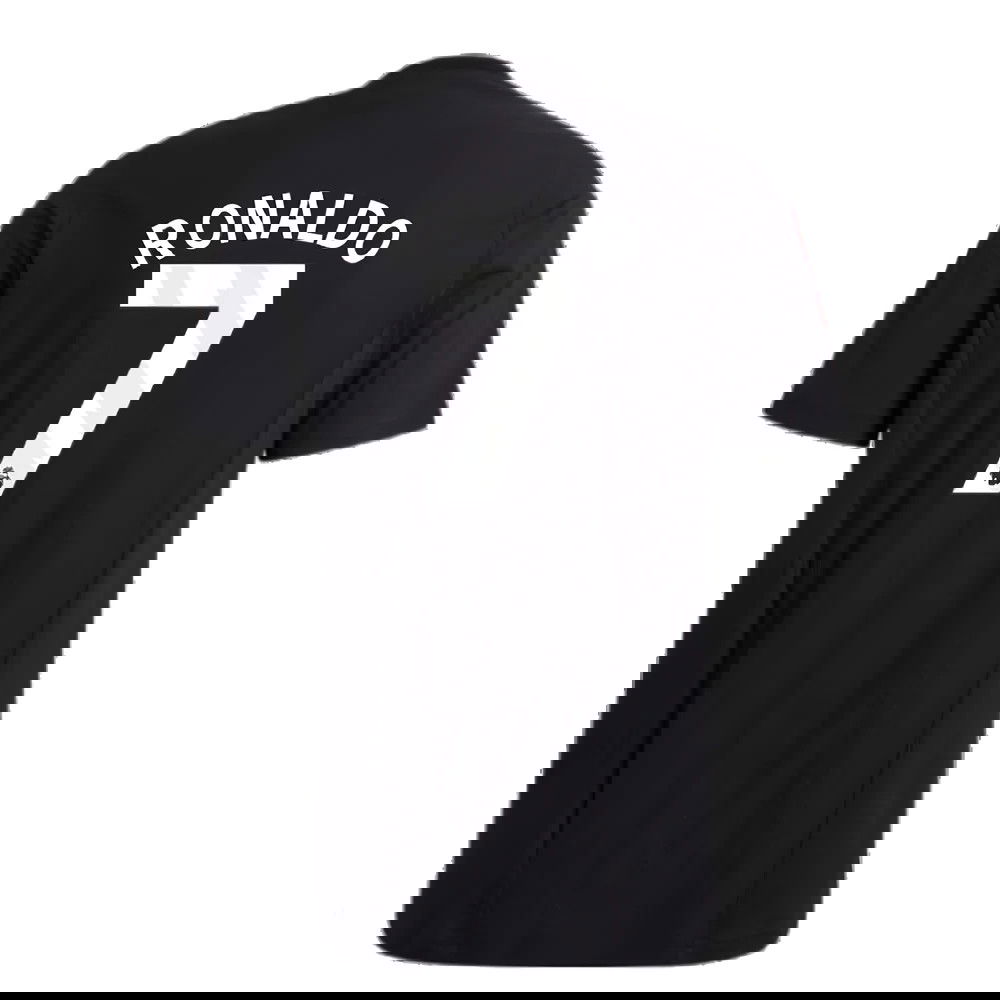 2023-2024 Man Utd Training Tee (Black) (Ronaldo 7)