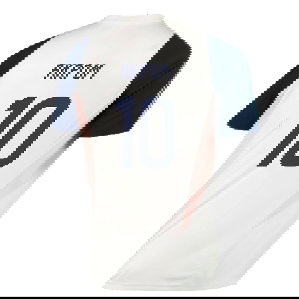 2023-2024 Ajax Training Jersey (White) (Akpom 10)