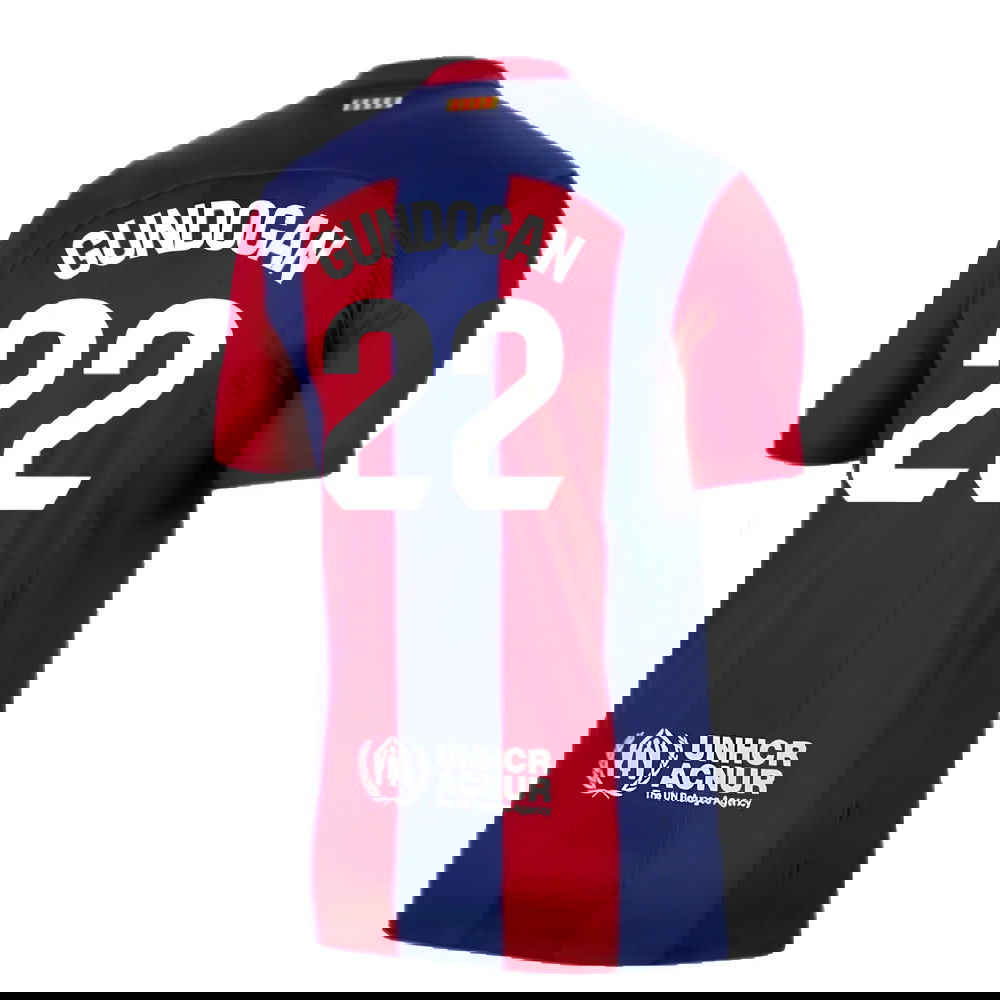 2023-2024 Barcelona Home Shirt (Gundogan 22)