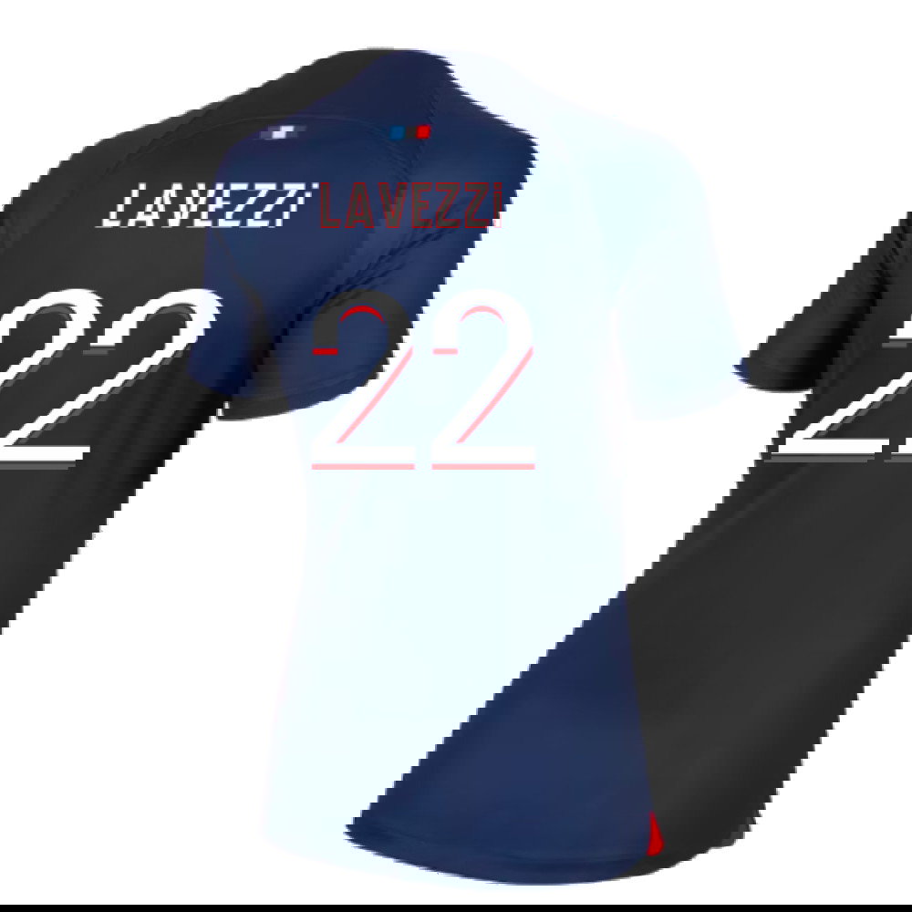 2023-2024 PSG Home Shirt (Ladies) (Lavezzi 22)