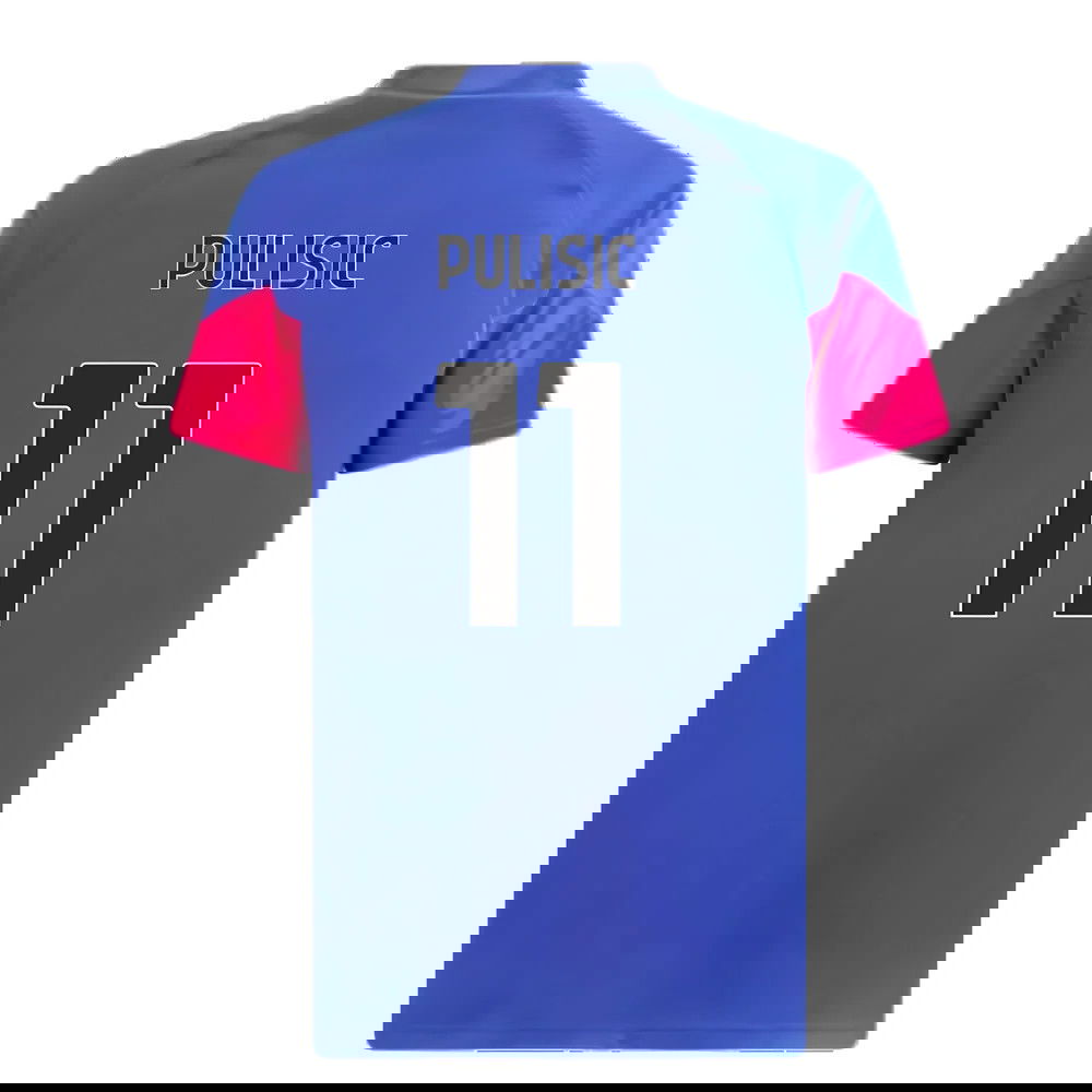 2023-2024 AC Milan Training Jersey (Royal Sapphire) (Pulisic 11)