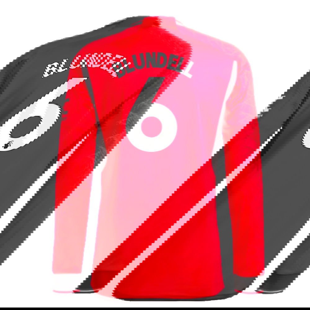 2023-2024 Man Utd Long Sleeve Home Shirt (Blundell 6)