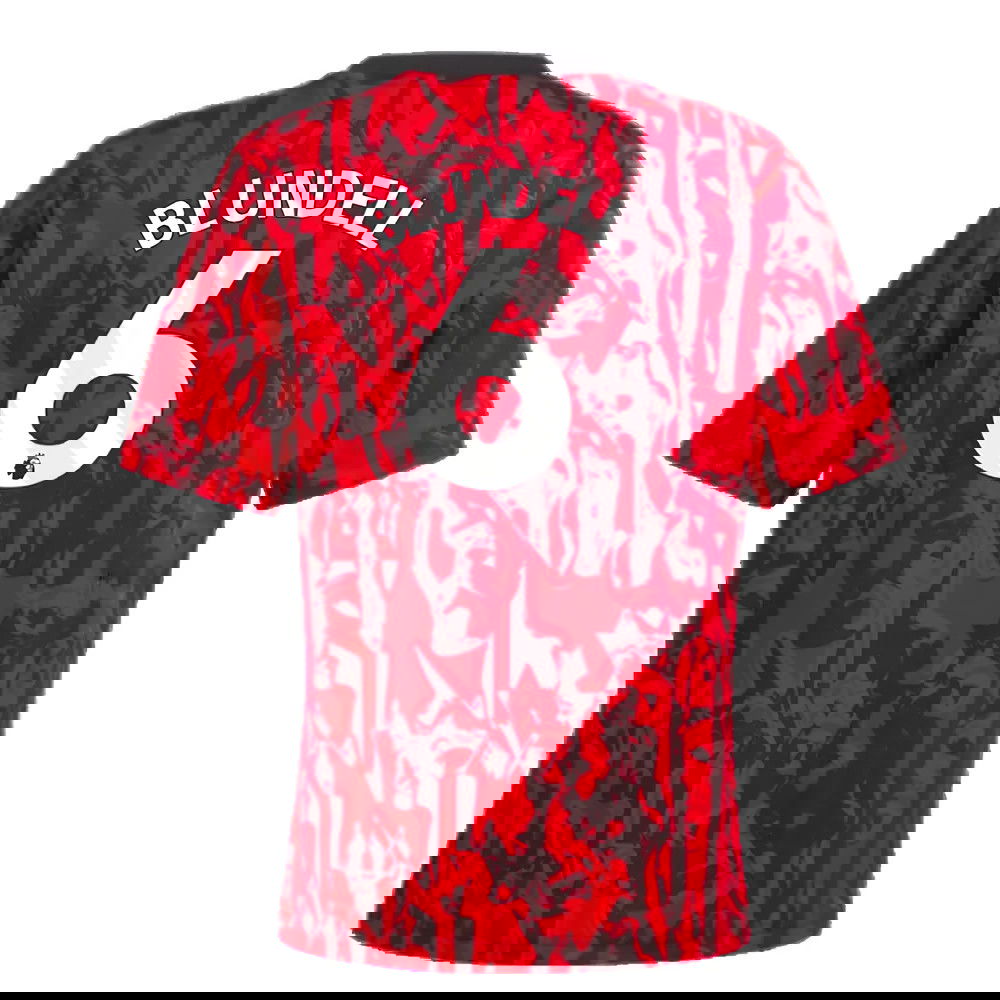 2023-2024 Man Utd Pre-Match Shirt (Red) - Kids (Blundell 6)