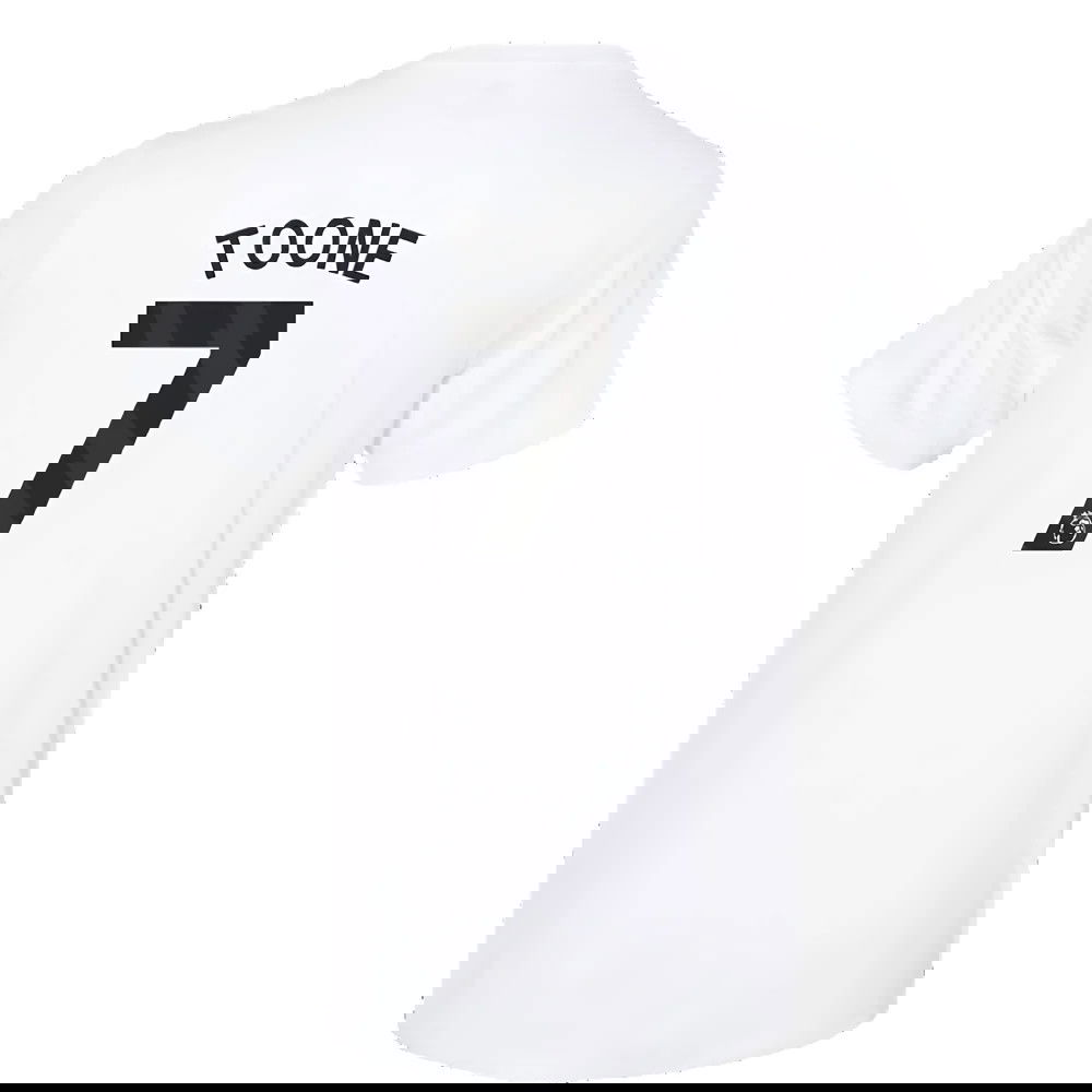 2023-2024 Man Utd Training Tee (White) (Toone 7)