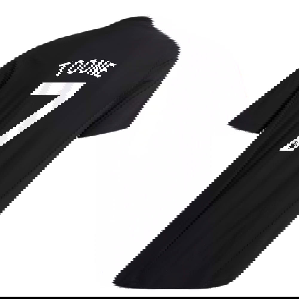 2023-2024 Man Utd Training Tee (Black) (Toone 7)