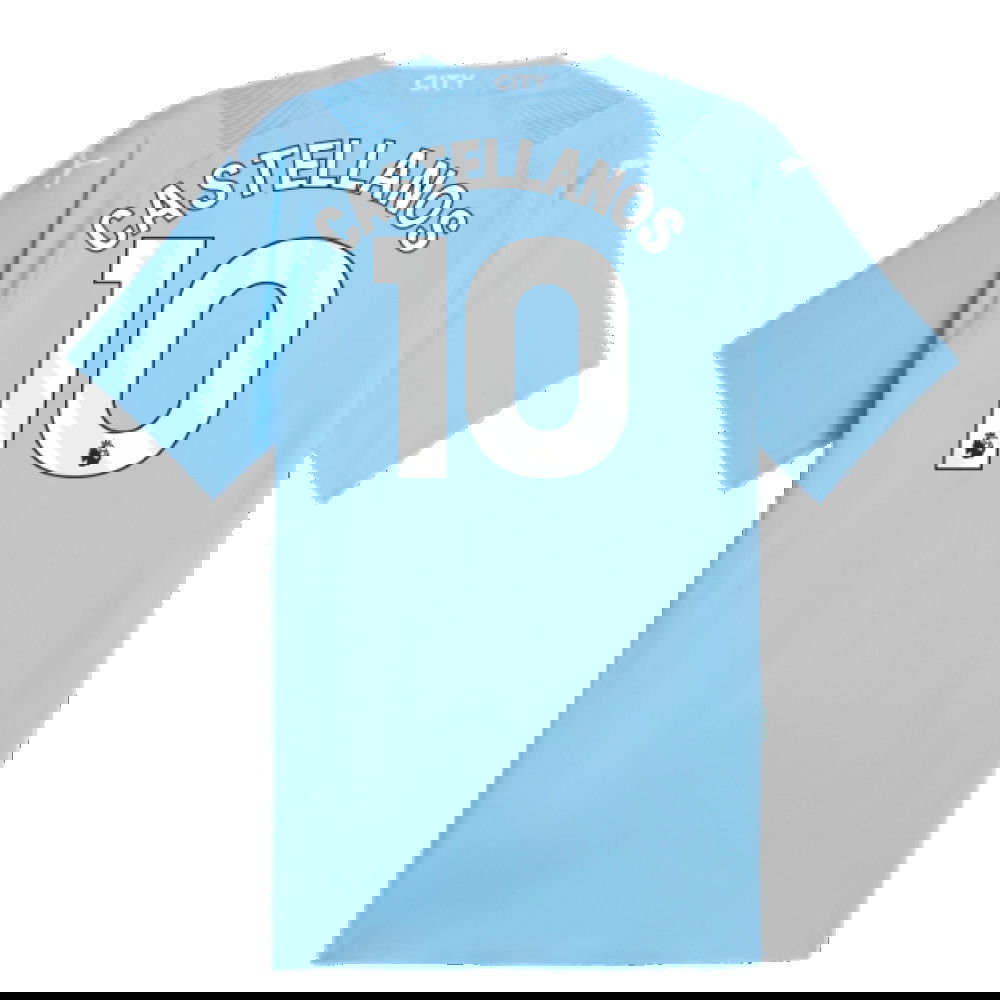 2023-2024 Man City Authentic Home Shirt (Castellanos 10)