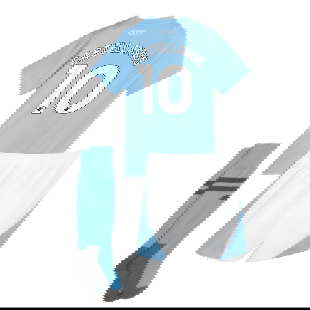 2023-2024 Man City Home Mini Kit (Castellanos 10)