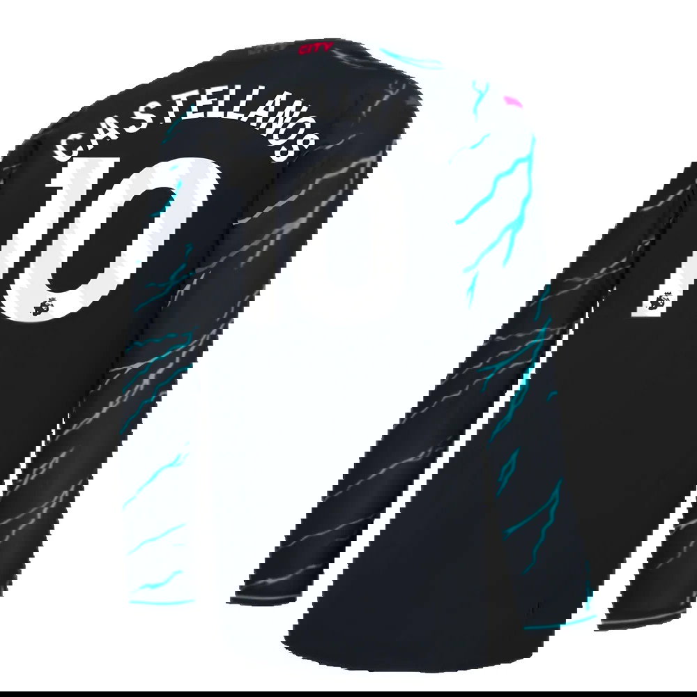 2023-2024 Man City Long Sleeve Third Shirt (Castellanos 10)