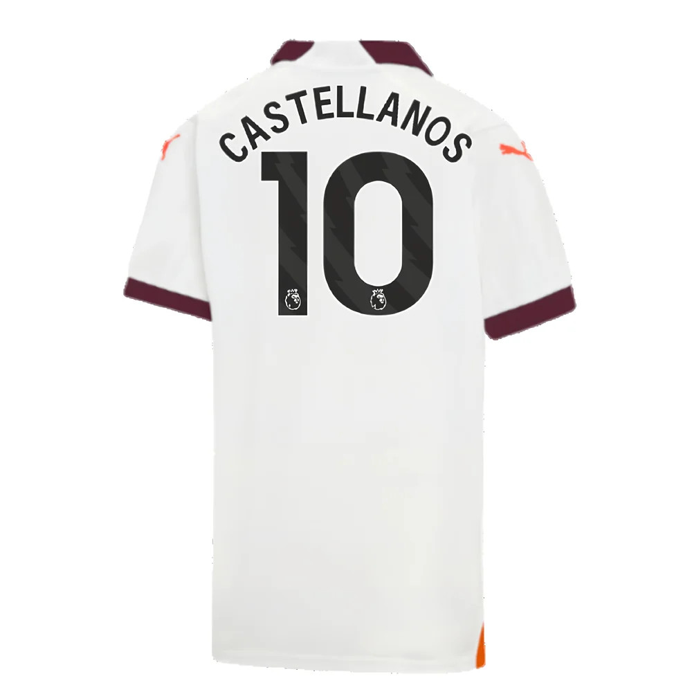 2023-2024 Man City Away Shirt (Kids) (Castellanos 10)