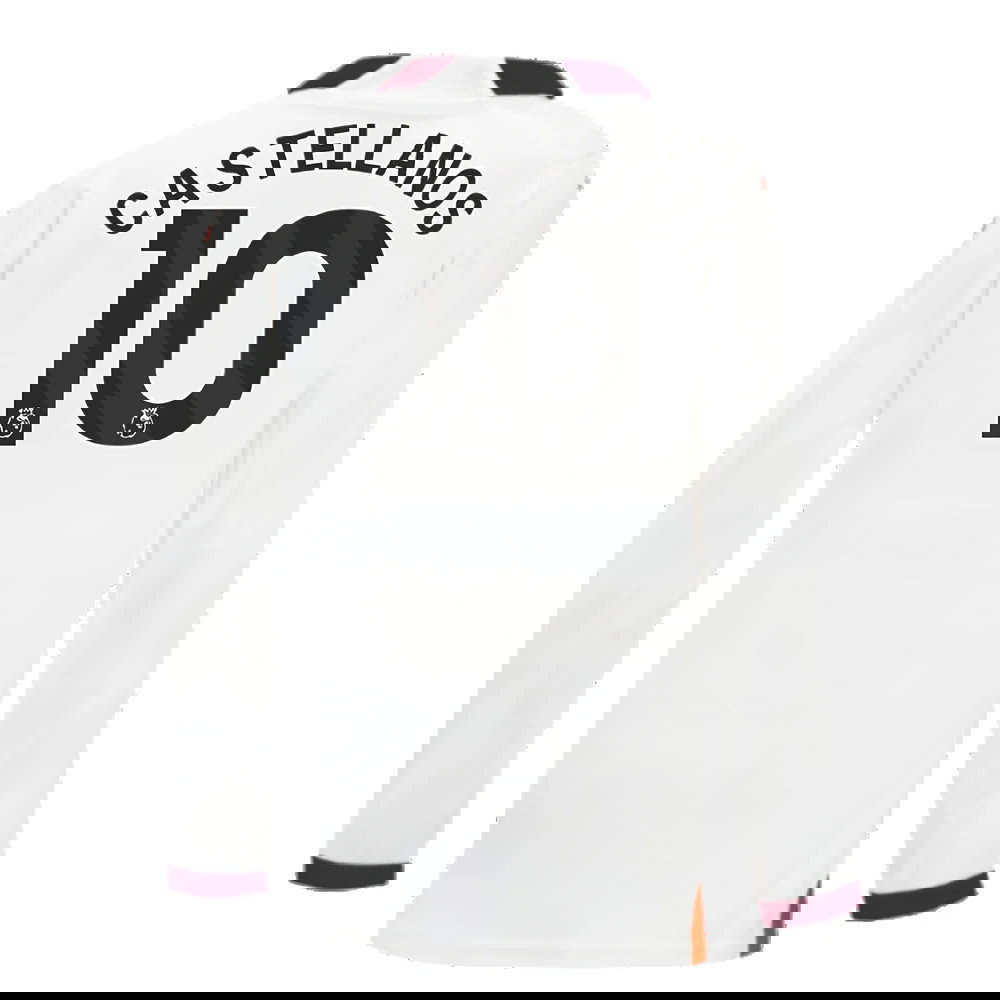 2023-2024 Man City Long Sleeve Away Shirt (Kids) (Castellanos 10)