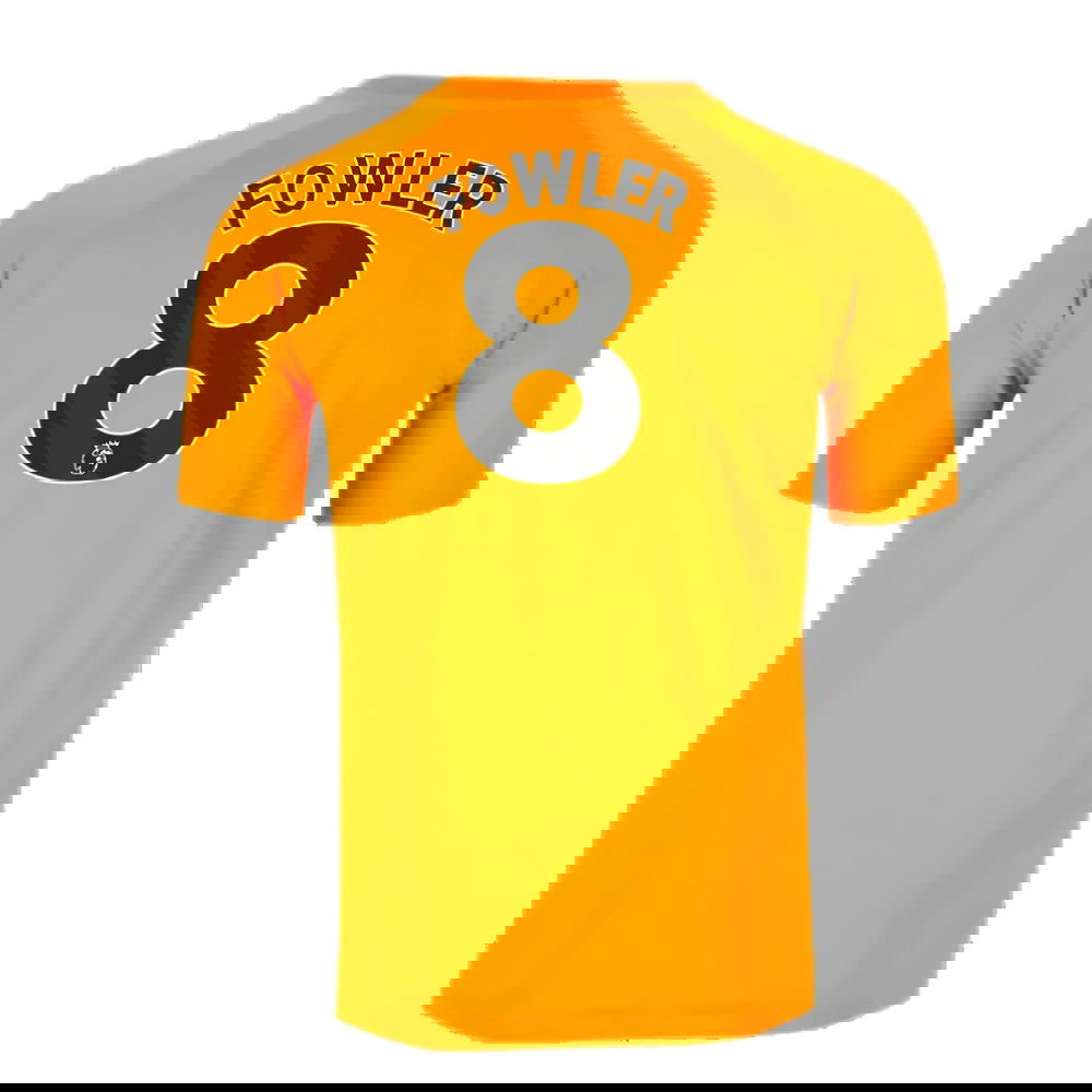 2023-2024 Man City Pre-Match Jersey (Orange) (Fowler 8)