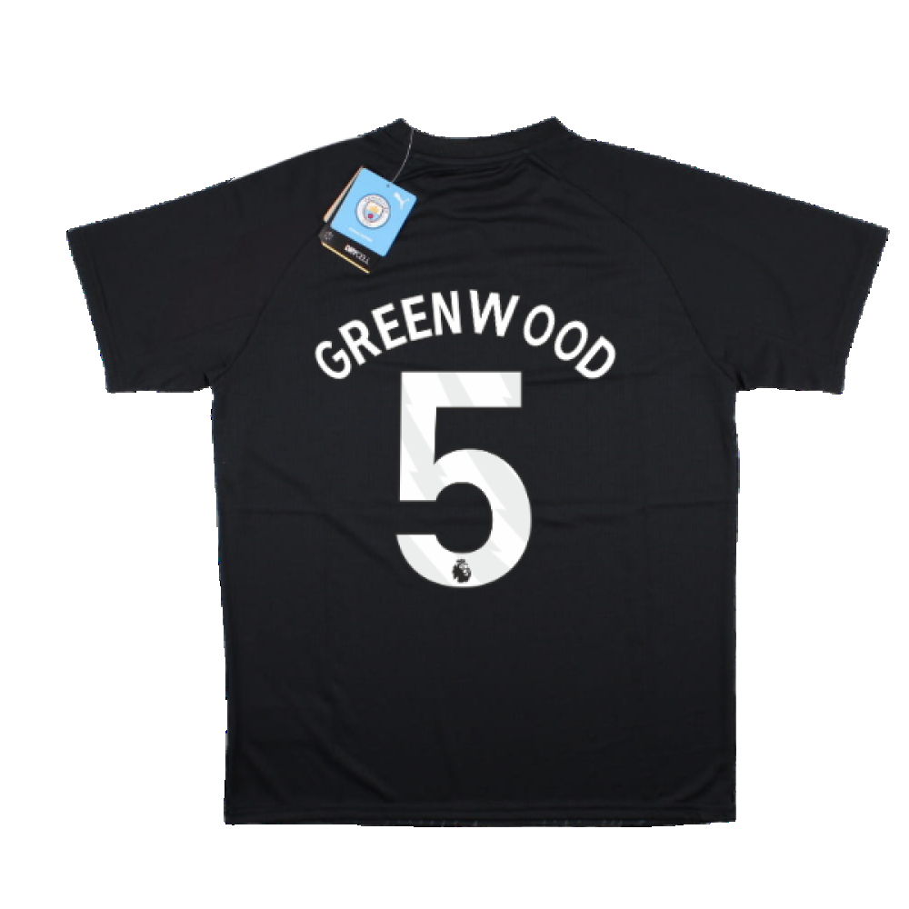 2023-2024 Man City Pre-Match Jersey (Dark Navy) - Kids (Greenwood 5)