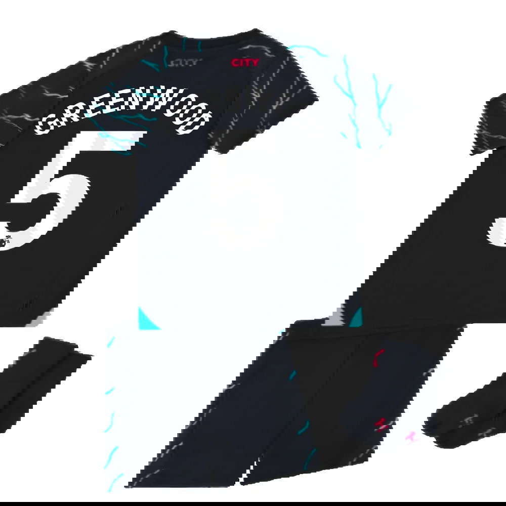 2023-2024 Man City Third Baby Kit (Greenwood 5)