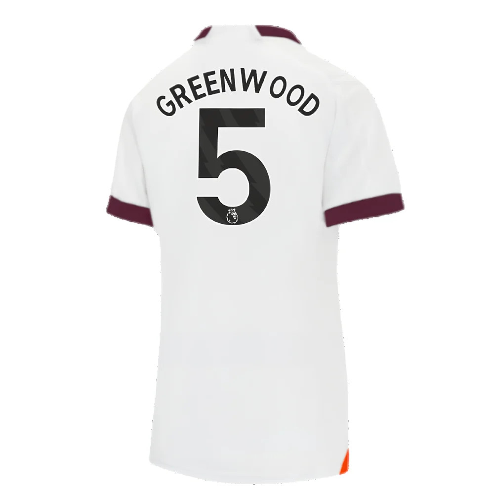 2023-2024 Man City Away Shirt (Ladies) (Greenwood 5)
