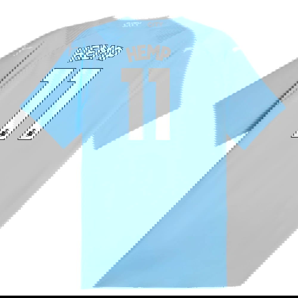 2023-2024 Man City Authentic Home Shirt (Hemp 11)