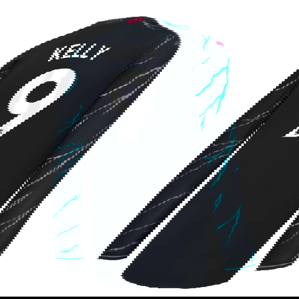 2023-2024 Man City Long Sleeve Third Shirt (Kelly 9)