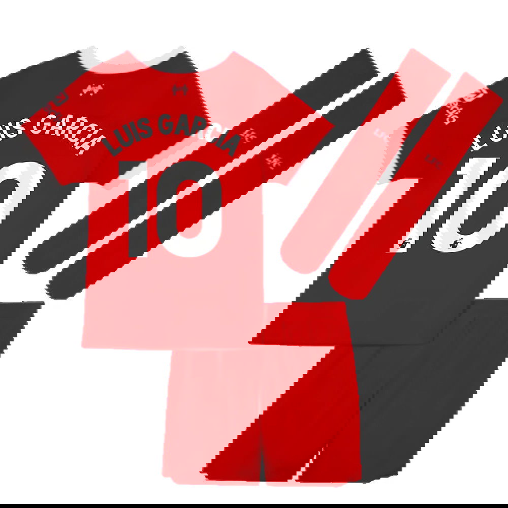 2023-2024 Liverpool Home Little Boys Mini Kit (Luis Garcia 10)