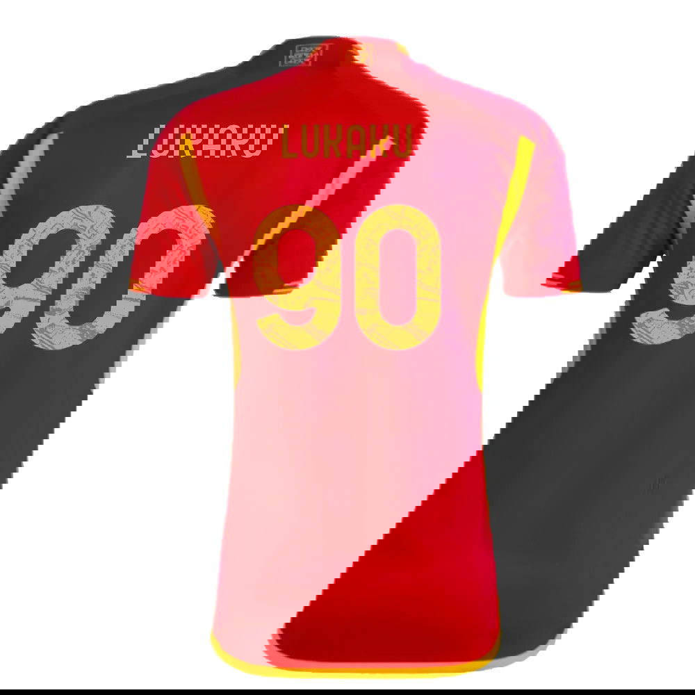 2023-2024 AS Roma Home Shirt (LUKAKU 90)